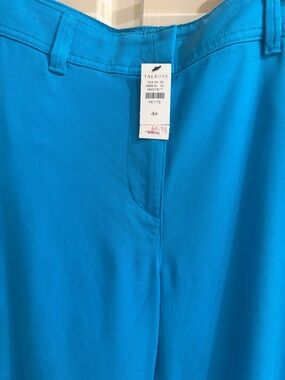Talbots Petite Vibrant Turquoise Blue Pants